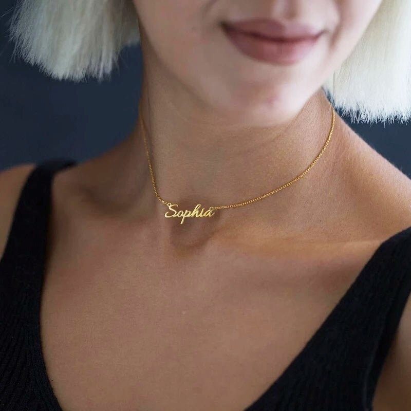 Personalized Name Necklace (Any Language: English, Arabic, Chinese, Hindi, Russian...)